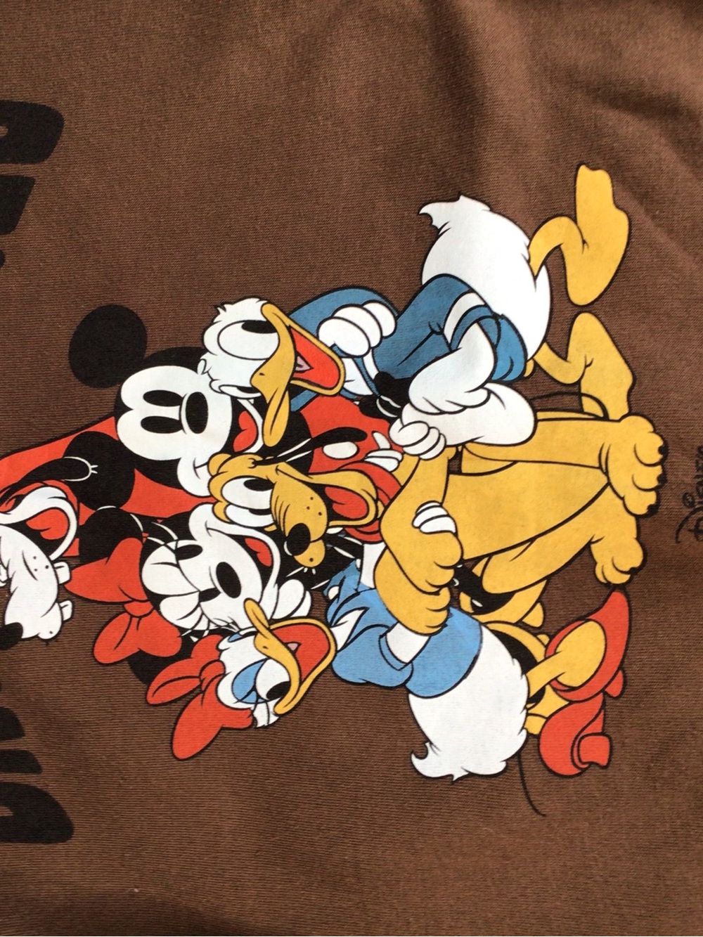 Disney Multicharacter Graphic Tee - Brown, Red, Yellow, Blue, White